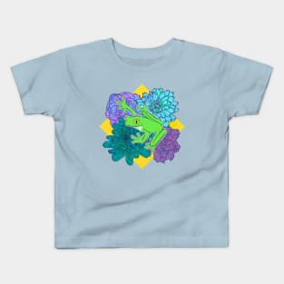 Floral Frog Kids T-Shirt